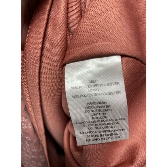 & Merci Mock Ruffle Neck Long Sleeve Tiered MIDI Dress Size Large NWOT - Picture 5 of 7